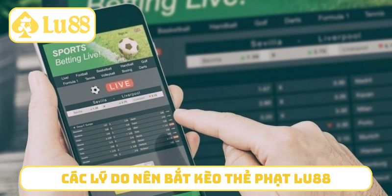 Các lý do nên bắt kèo thẻ phạt LU88